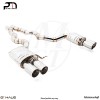 4X102mm Meisterschaft Stainless - Super Light GT Racing Exhaust for BMW F06 M6 Gran Coupe V8 Twin Turbo [2014+] 